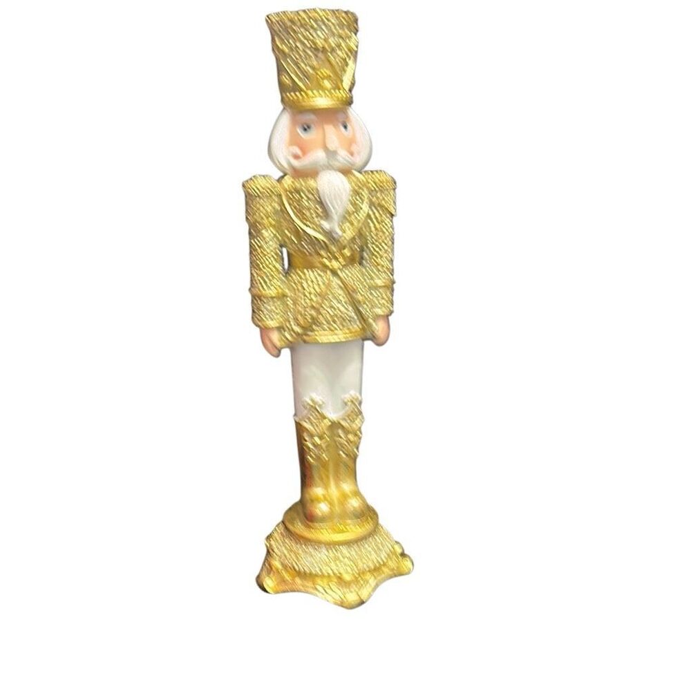 Regency International Gold Nutcracker 13” Opulent‎ Luxury Christmas Decor Resin